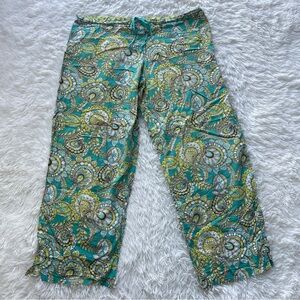 Vera Bradley Peacock Paisley Adjustable Pajama Bottoms